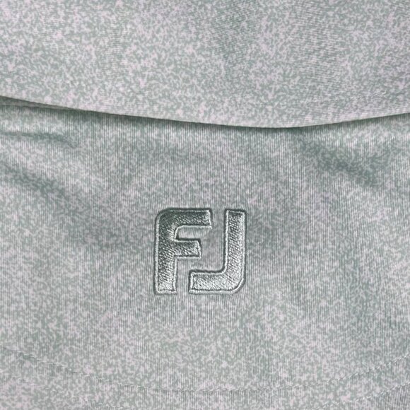 FootJoy Speckle Print XL Polo Shirt Pistachio Green Golf Outdoor Business Office - Picture 5 of 7